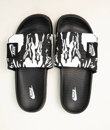 BLACK&WHITE TEXTURED CAMO SLIDES