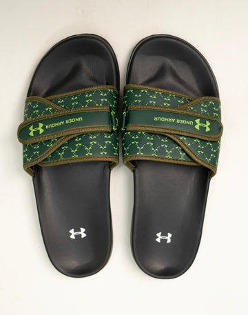 UnderArmour Green Slides