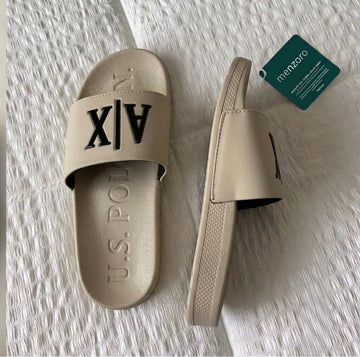 Signature Beige Slides