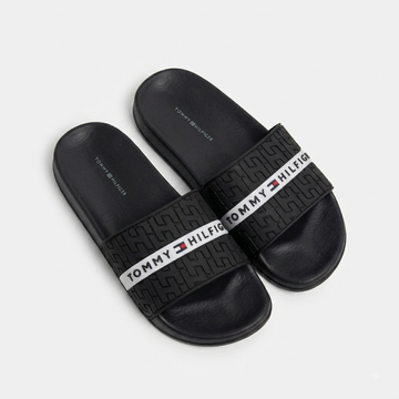Signature Tommy Black Slides