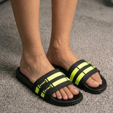 Ryner Black Slides for Men